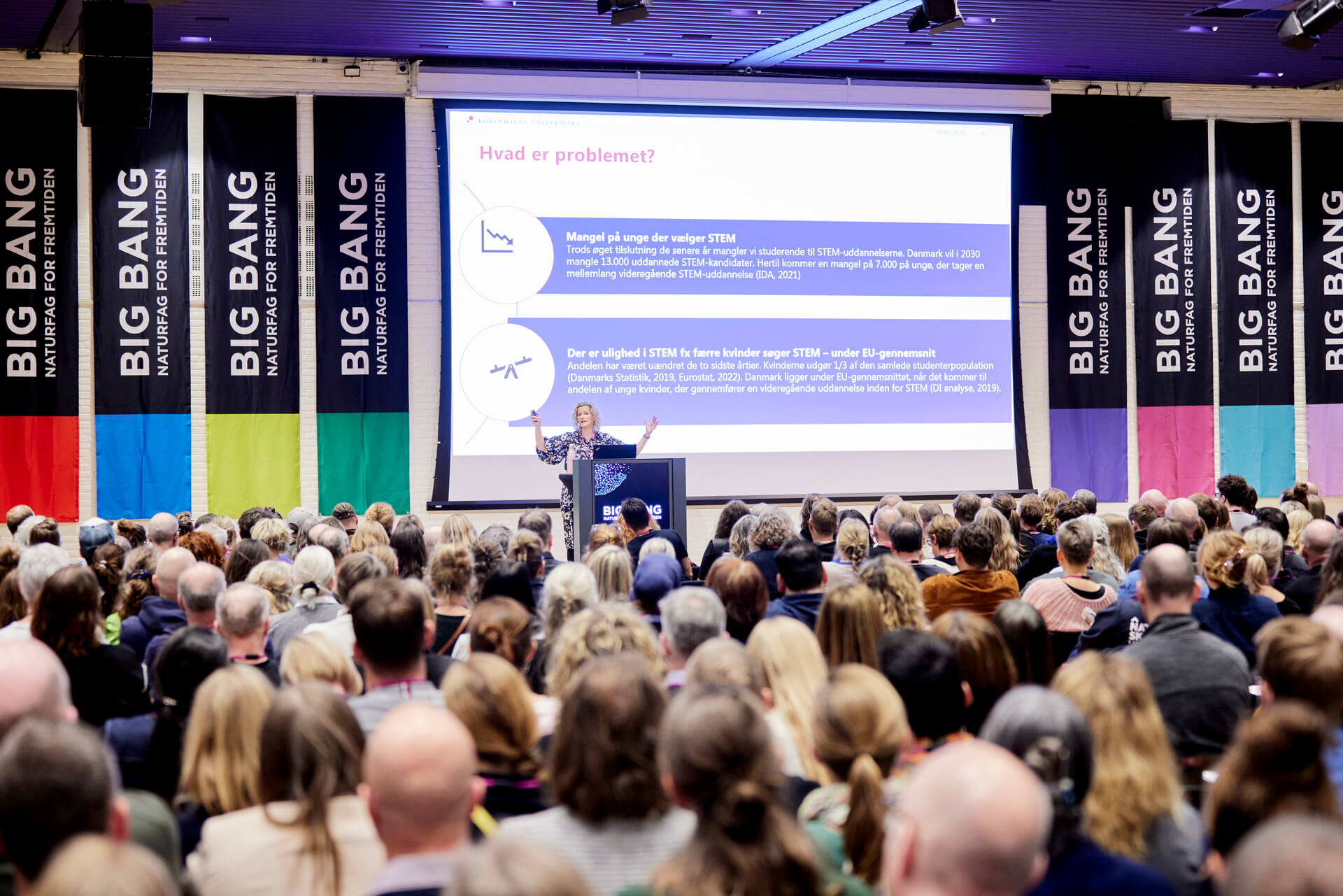 Professor Henriette Holmegaard holder keynote på Big Bang 2025. Foto: Thomas Evaldsen