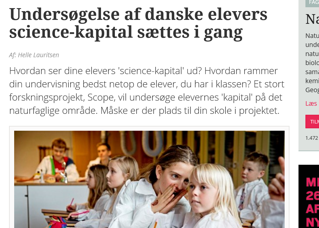 Billede fra Folkeskolens hjemmeside